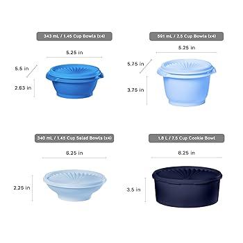 Tupperware Heritage Collection, New 10 Piece Food Storage